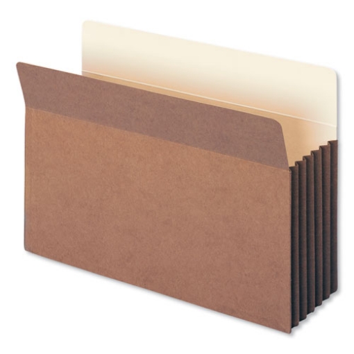 Picture of Redrope Drop-Front File Pockets with Fully Lined Gussets, 5.25" Expansion, Legal Size, Redrope, 10/Box