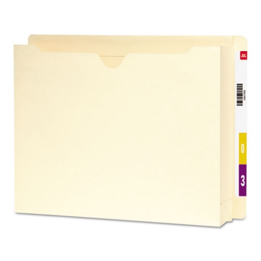 Picture of Heavyweight End Tab File Jacket With 2" Expansion, Straight Tab, Letter Size, Manila, 25/box