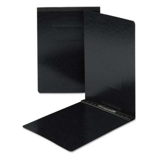 Picture of Prong Fastener Premium Pressboard Report Cover, Two-Piece Prong Fastener, 3" Capacity, 11 X 17, Black/black