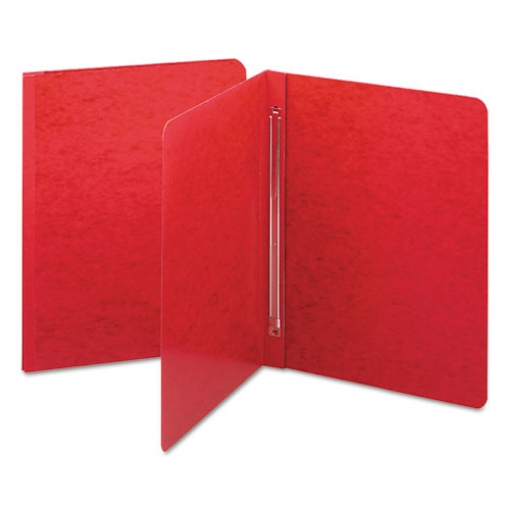 Picture of Prong Fastener Premium Pressboard Report Cover, Two-Piece Prong Fastener, 3" Capacity, 8.5 X 11, Bright Red/bright Red