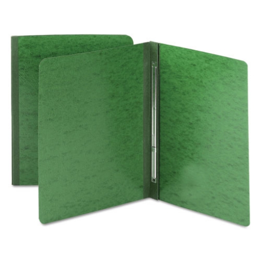 Picture of Prong Fastener Premium Pressboard Report Cover, Two-Piece Prong Fastener, 3" Capacity, 8.5 X 11, Green/green