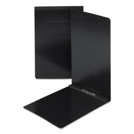 Picture of Prong Fastener Pressboard Report Cover, Two-Piece Prong Fastener, 2" Capacity, 8.5 X 14, Black/black