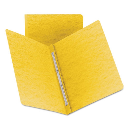 Picture of Prong Fastener Premium Pressboard Report Cover, Two-Piece Prong Fastener, 3" Capacity, 8.5 x 11, Yellow/Yellow