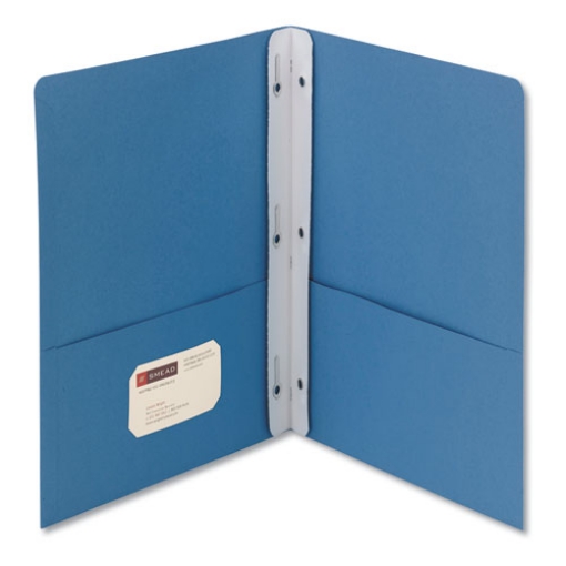 Picture of 2-Pocket Folder With Tang Fastener, 0.5" Capacity, 11 X 8.5, Blue, 25/box