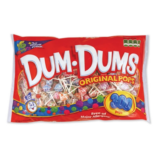 Picture of Dum-Dum-Pops, Assorted Flavors, Individually Wrapped, 300/pack