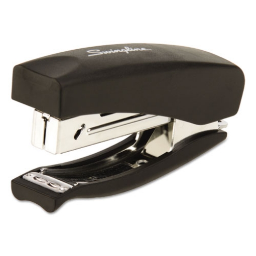 Picture of Soft Grip Half Strip Hand Stapler, 20-Sheet Capacity, Black