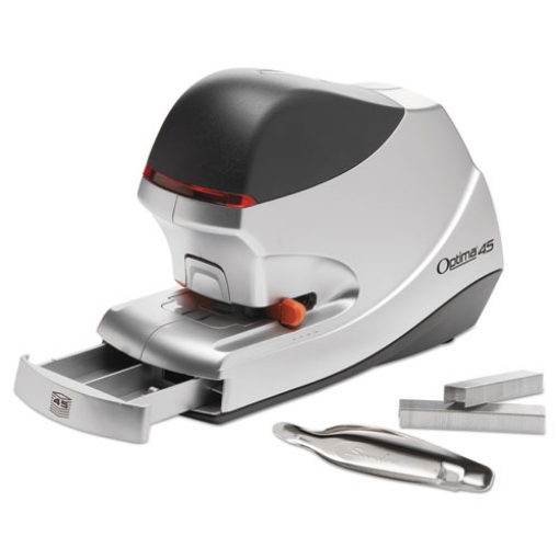 Picture of Optima 45 Electric Stapler, 45-Sheet Capacity, Silver/Gray