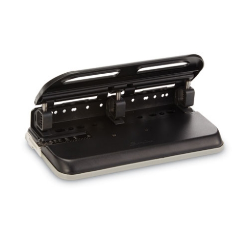 Picture of 24-Sheet Easy Touch Two- To Seven-Hole Precision-Pin Punch, 9/32" Holes, Black