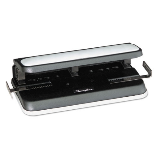 Picture of 32-Sheet Easy Touch Two- To Three-Hole Punch With Cintamatic Centering, 9/32" Holes, Black/gray