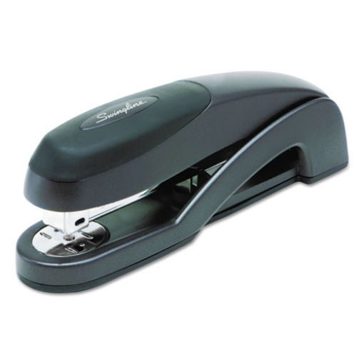 Picture of Optima Full Strip Desk Stapler, 25-Sheet Capacity, Graphite Black