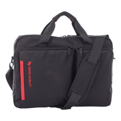 Picture of Stride Executive Briefcase, Fits Devices Up to 15.6", Polyester, 4 x 4 x 11.5, Black