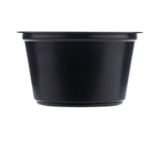 Picture of Portion Cups, 2 oz, Black, 2,500/Carton