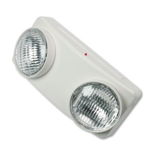 Picture of Swivel Head Twin Beam Emergency Lighting Unit, 12.75w x 4d x 5.5"h, White