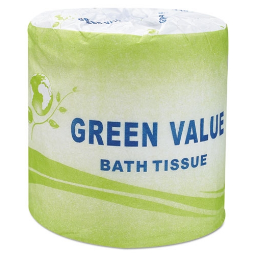 Picture of Standard Bath Tissue, Septic Safe, 2-Ply, White, 420 Sheets/Roll, 96 Rolls/Carton