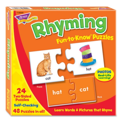 Picture of Fun To Know Puzzles, Ages 3 And Up, (24) 2-Sided Puzzles