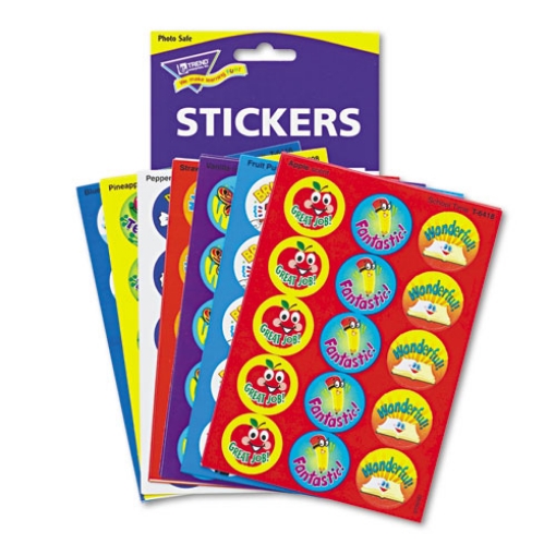 Picture of Stinky Stickers Variety Pack, Positive Words, Assorted Colors, 300/pack