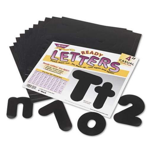 Picture of Ready Letters Casual Combo Set, Black, 4"h, 182/set