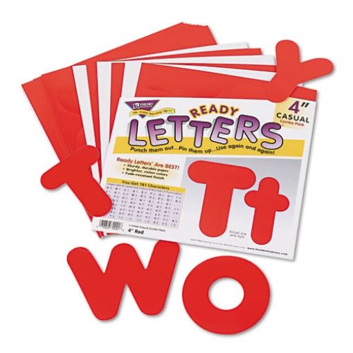 Picture of Ready Letters Casual Combo Set, Red, 4"h, 182/set