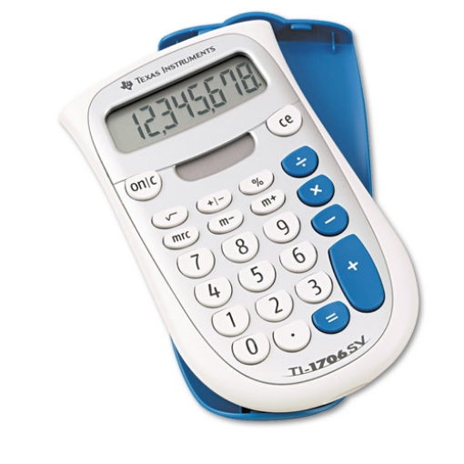 Picture of Ti-1706sv Handheld Pocket Calculator, 8-Digit Lcd