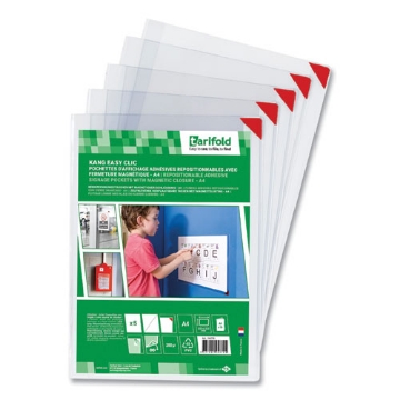 Picture of Kang Magnetic Closure Repositionable Pocket, 14 x 11, Clear Frame, 5/Pack