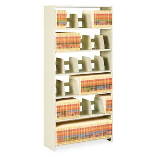 Picture of Snap-Together Steel Six-Shelf Closed Starter Set, 36w X 12d X 76h, Sand