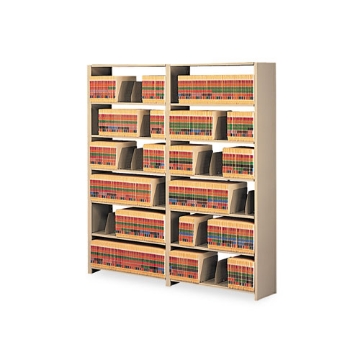 Picture of Snap-Together Seven-Shelf Closed Add-On Unit, Steel, 36w X 12d X 88h, Sand