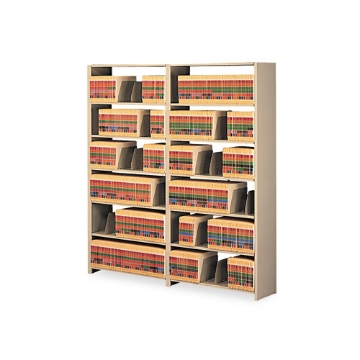 Picture of Snap-Together Steel Seven-Shelf Closed Starter Set, 36w X 12d X 88h, Sand