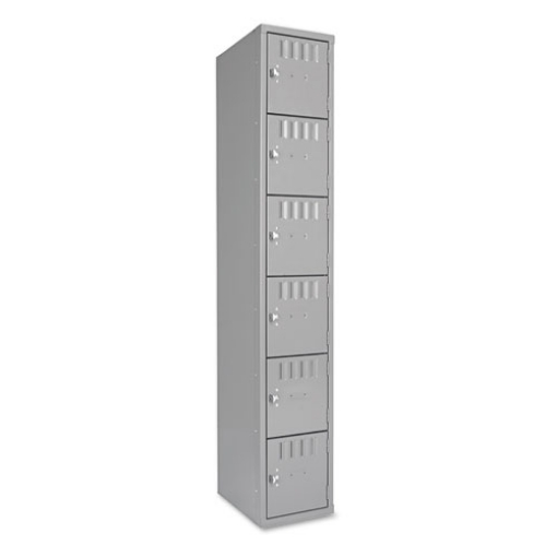 Picture of Box Compartments, Single Stack, 12w X 18d X 72h, Medium Gray