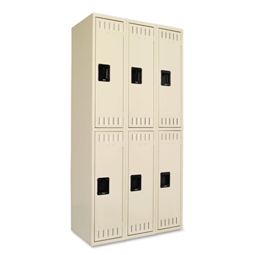 Picture of Double Tier Locker, Triple Stack, 36w X 18d X 72h, Sand