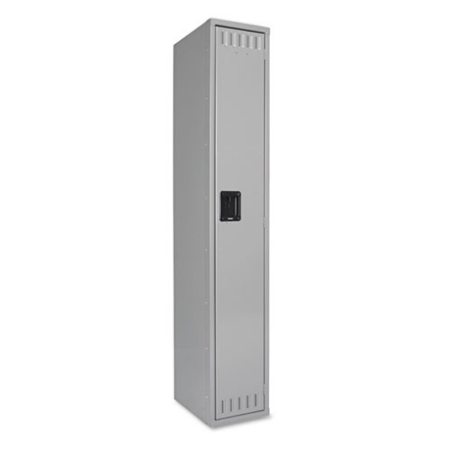 Picture of Single-Tier Locker, One Locker with Hat Shelf and Coat Rod, 12w x 18d x 72h, Medium Gray