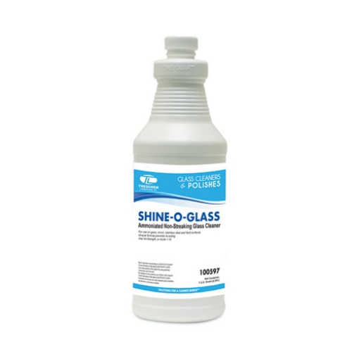 Picture of Shine-O-Glass Concentrate, Ammonia-Like Scent, 1 qt Bottle, 4/Carton