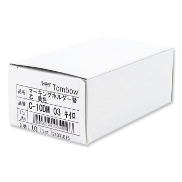 Picture of Mechanical Wax-Based Marking Pencil Refills. 4.4 Mm, Yellow, 10/box