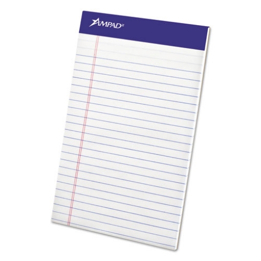 Picture of Perforated Writing Pads, Narrow Rule, 50 White 5 X 8 Sheets, Dozen