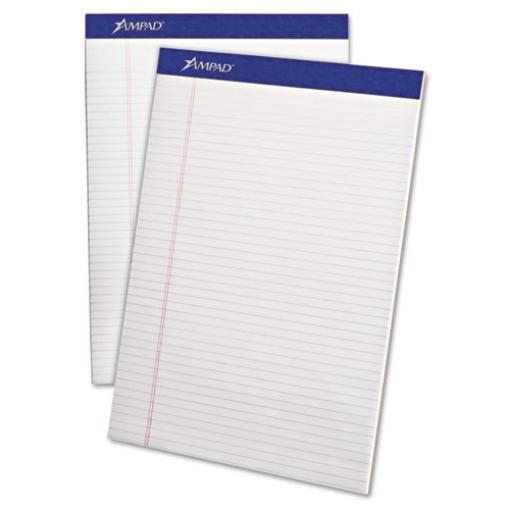 Picture of Perforated Writing Pads, Narrow Rule, 50 White 8.5 X 11.75 Sheets, Dozen