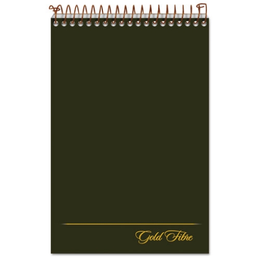 Picture of Gold Fibre Steno Pads, Gregg Rule, Designer Green/gold Cover, 100 White 6 X 9 Sheets