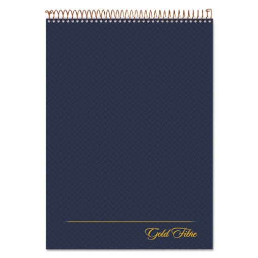 Picture of Gold Fibre Wirebound Project Notes Pad, Project-Management Format, Navy Cover, 70 White 8.5 X 11.75 Sheets