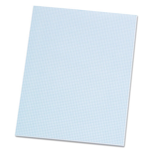 Picture of Quadrille Pads, Quadrille Rule (8 sq/in), 50 White (Heavyweight 20 lb Bond) 8.5 x 11 Sheets