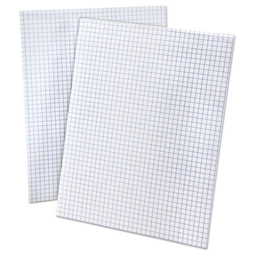 Picture of Quadrille Pads, Quadrille Rule (4 sq/in), 50 White (Standard 15 lb Bond) 8.5 x 11 Sheets