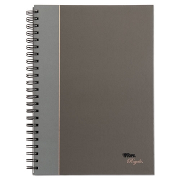 Picture of Royale Wirebound Business Notebooks, 1-Subject, Medium/College Rule, Black/Gray Cover, (96) 11.75 x 8.25 Sheets