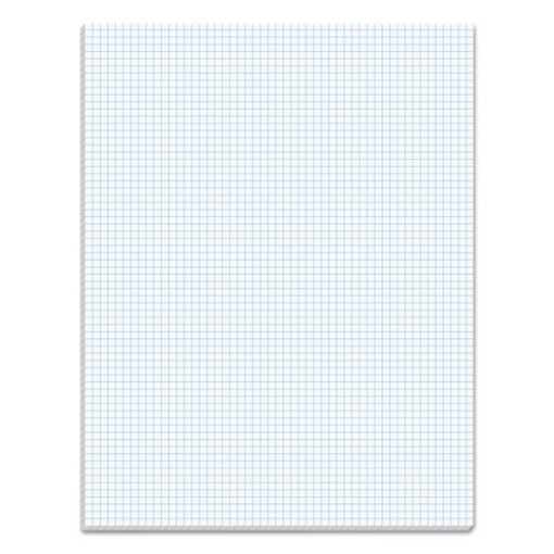 Picture of Quadrille Pads, Quadrille Rule (6 Sq/in), 50 White 8.5 X 11 Sheets