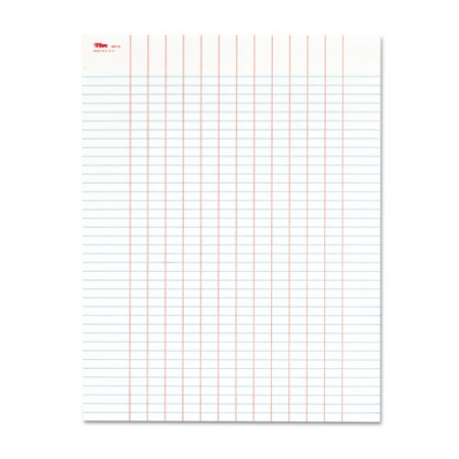 Picture of Data Pad with Plain Column Headings, Data/Lab-Record Format, 13 Columns, 8.5 x 11, White, 50 Sheets