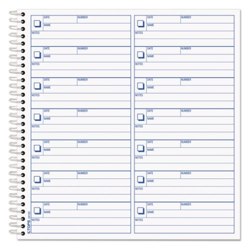 Picture of Voice Mail Message Book, One-Part (No Copies), 4 x 1.14, 14 Forms/Sheet, 1,400 Forms Total