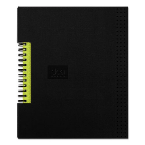 Picture of Idea Collective Professional Wirebound Hardcover Notebook, 1-Subject, Medium/College Rule, Black Cover, (80) 8 x 5.5 Sheets
