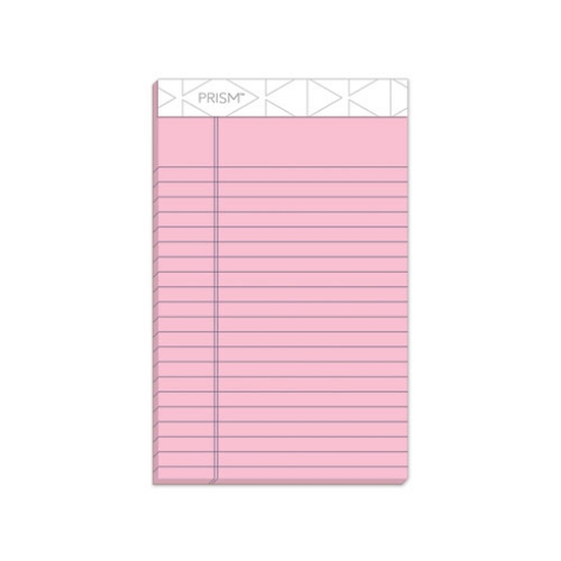 Picture of Prism + Colored Writing Pads, Narrow Rule, 50 Pastel Pink 5 X 8 Sheets, 12/pack