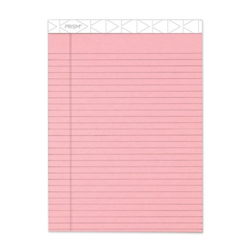 Picture of Prism + Colored Writing Pads, Wide/legal Rule, 50 Pastel Pink 8.5 X 11.75 Sheets, 12/pack