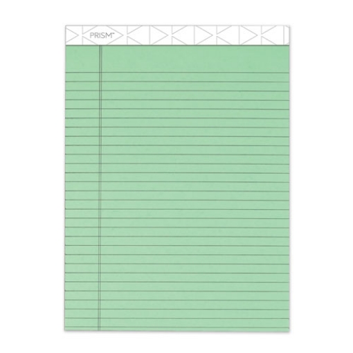 Picture of Prism + Colored Writing Pads, Wide/legal Rule, 50 Pastel Green 8.5 X 11.75 Sheets, 12/pack