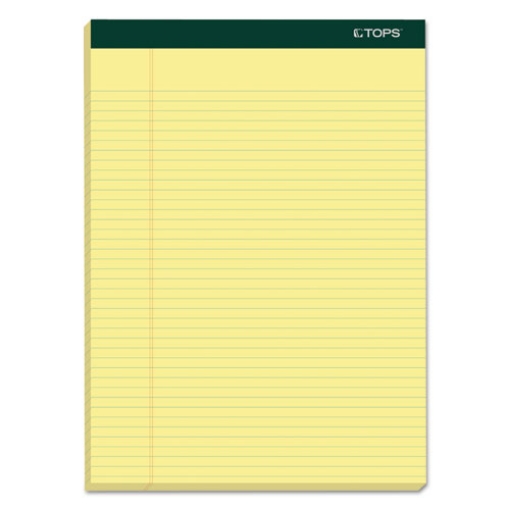 Picture of Double Docket Ruled Pads, Narrow Rule, 100 Canary-Yellow 8.5 X 11.75 Sheets, 6/pack