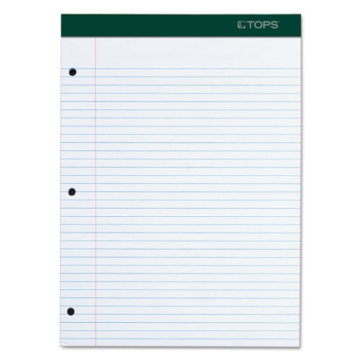 Picture of Double Docket Ruled Pads With Extra Sturdy Back, Medium/college Rule, 100 White 8.5 X 11.75 Sheets