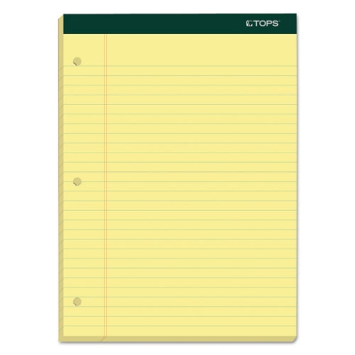 Picture of Double Docket Ruled Pads, Wide/legal Rule, 100 Canary-Yellow 8.5 X 11.75 Sheets, 6/pack