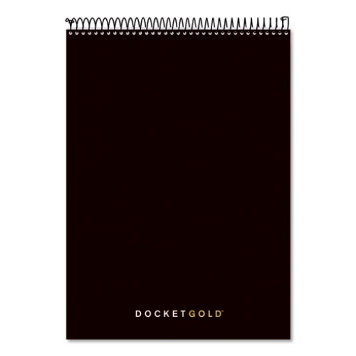 Picture of Docket Gold Planner Pad, Project-Management Format, Medium/college Rule, Black Cover, 70 White 8.5 X 11.75 Sheets